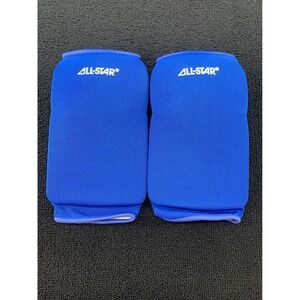 ALL‎ STAR Extra Long Sports Knee Pads Blue Large Wrestling Volleyball Basketball